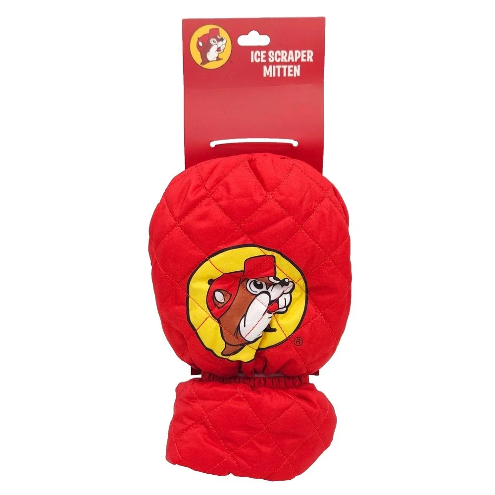 BUC-EES The‎ Beaver Red Winter Windshield ICE Scraper Mitten Glove (No Scraper)